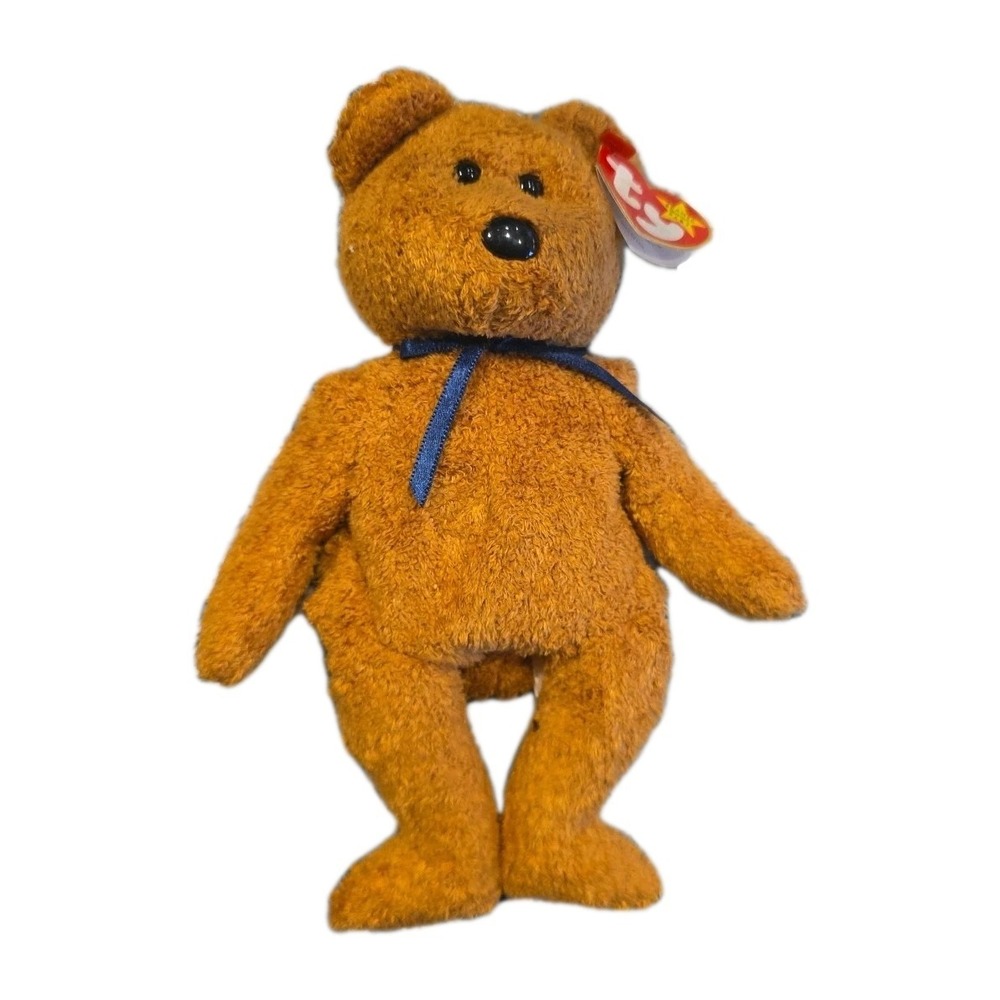 TY Original Beanie Baby Fuzz the Bear 1998 Retired